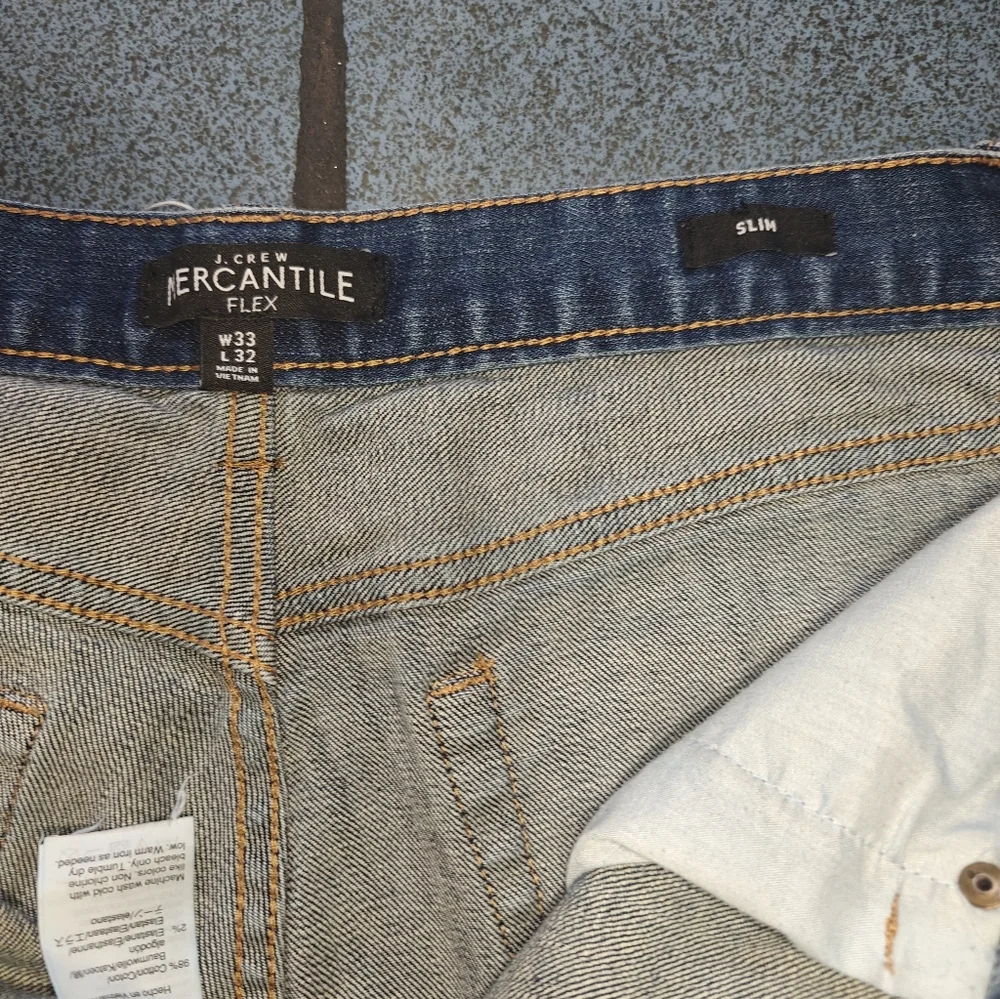 J.crew Mercantile Flex Slim Classic Blue Men's Jeans Size 33X32